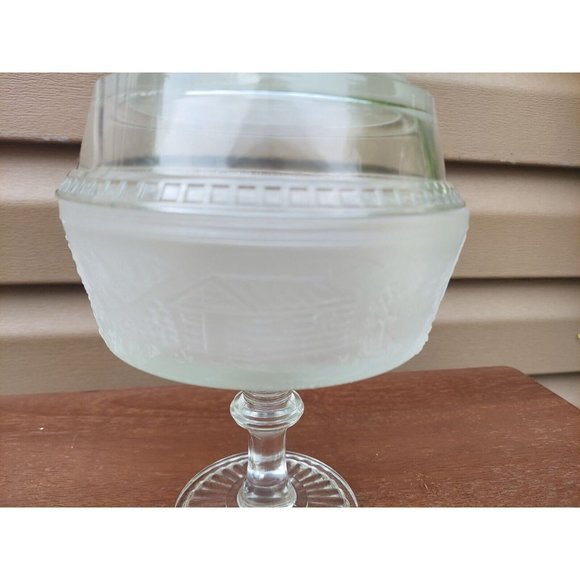 L G Wright Westward Ho! Pioneer Tippecanoe 11" Covered Compote - Picture 4 of 10